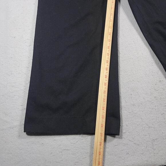 COS Pants Womens 4 Black High Waist‎ Wide Leg Belted Wool Blend Trousers Office - Picture 3 of 10
